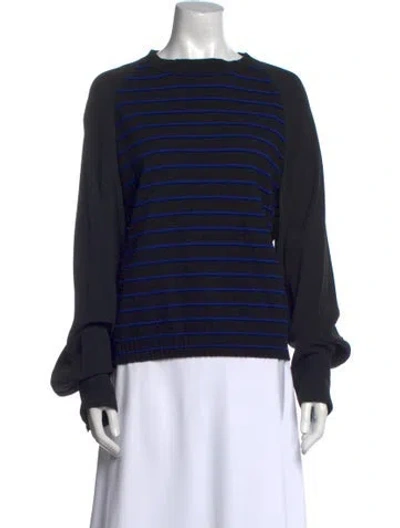 Pre-owned Haider Ackermann Wool Striped Sweater In Black