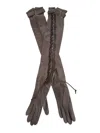 Haider Ackermann Woven Arm Glove In Brown