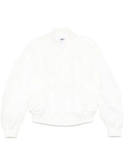 Haider Ackermann X Fila Reflective-logo Bomber Jacket In White