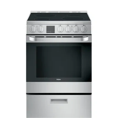Haier 24" 2.9 Cu. Ft. Freestanding Electric Range In Stainless Steel