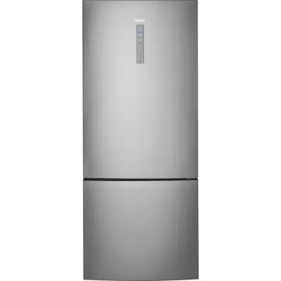 Haier 28" Counter Depth Bottom Freezer Energy Star 15 Cu. Ft. Refrigerator In Stainless