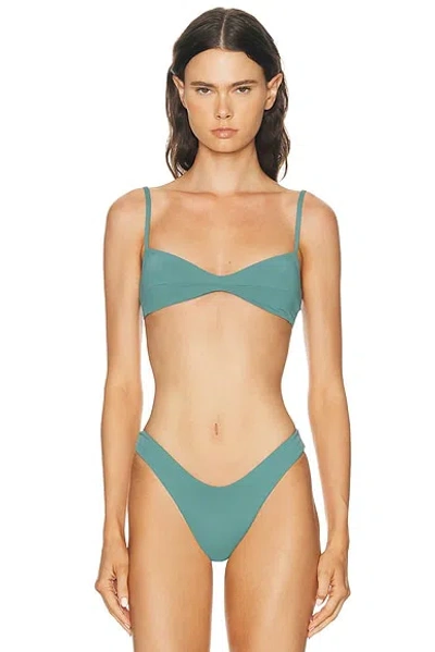 Haight Adjustable Monica Bikini Top In Blue