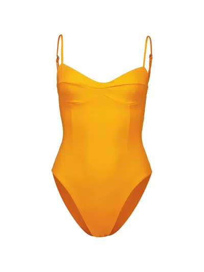 Haight Adjustable-strap Swimsuit In Orange