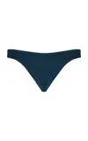 Haight Agatha Ribbed Bikini Top In Blue