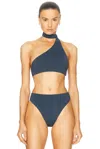 Haight Angelina Bikini Top In Deep Blue