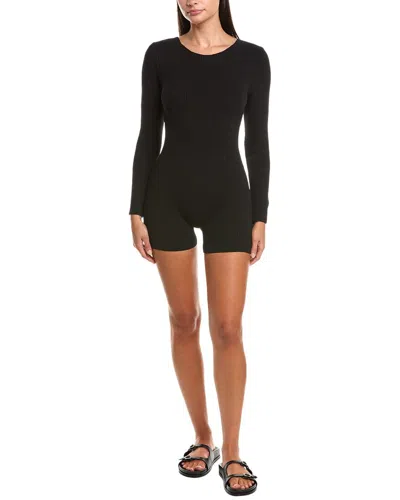 Haight Aurora Knit Playsuit In Black