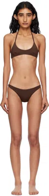 Haight Brown Duda & Lara Bikini In Brown