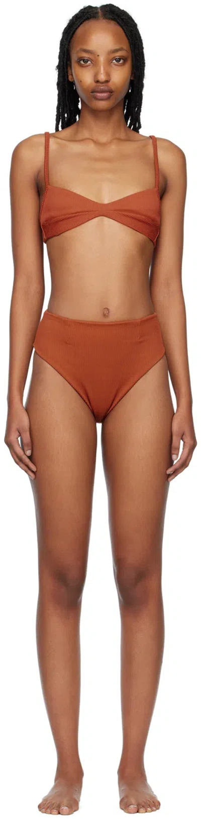 Haight Brown Monica Bikini In 0316 Basalt