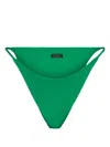 Haight X Tina Kunakey Adjustable Deva Bikini Bottom In Green