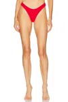 Haight Crepe Leila Bikini Bottom In Red