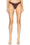 Haight Crepe Leila Bikini Bottom In Cohiba Brown
