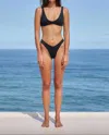 Haight Crepe Leila Bikini Bottom In Black