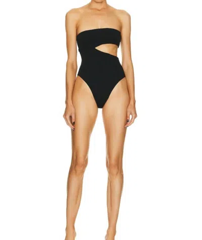 Haight Crepe Renata One Piece Swimsuit In Black