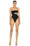 Haight Crepe Renata Swimsuit In Black