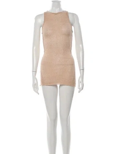 Pre-owned Haight Crew Neck Mini Dress W/ Tags In Neutrals