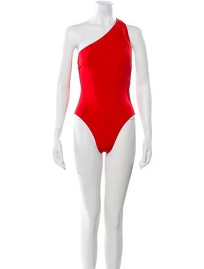 Pre-owned Haight Cutout Accent One-piece W/ Tags In Red