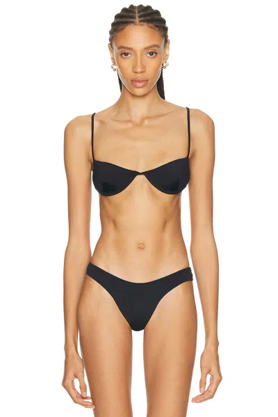 Haight Ella Bikini Top In Black
