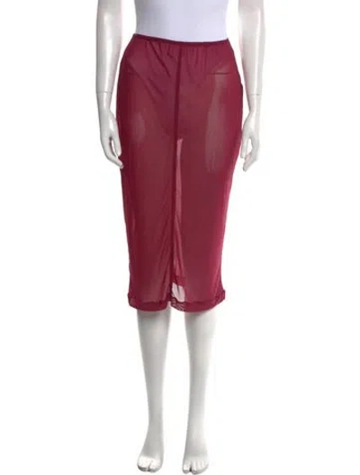 Pre-owned Haight Knee-length Skirt W/ Tags In Burgundy