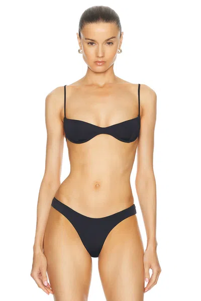 Haight Lana Bikini Top In Black