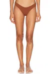 Haight Leila Bikini Bottom In Mid Brown