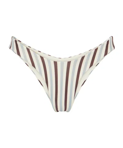 Haight Leila Striped Bikini Briefs In Multi