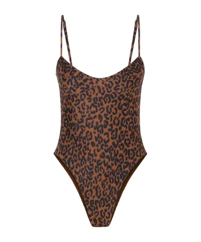 Haight Monica Leopard-print Swimsuit In Animal Print