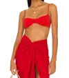Haight Ligia Bathing Suit Top In Red Shift