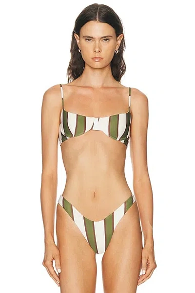 Haight Ligia Bikini Top In Green