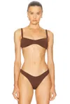 Haight Lola Bikini Top In Brown