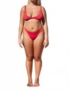 Haight Lola Bottom In Red Tie In Multi