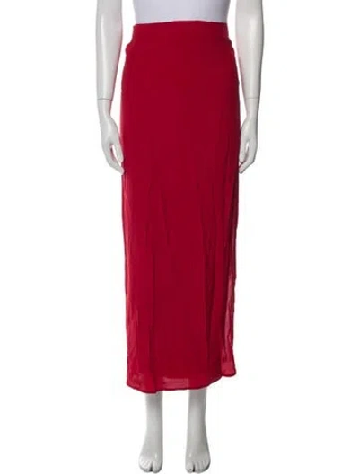 Pre-owned Haight Long Skirt W/ Tags In Red