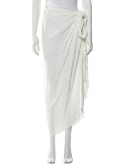 Pre-owned Haight Long Skirt In White