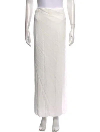 Pre-owned Haight Long Skirt In White