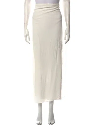 Pre-owned Haight Long Skirt In White