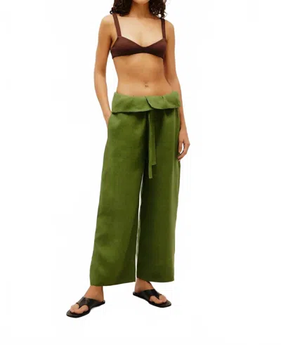 Haight Loose Fit Grazi Pants In Olive Green