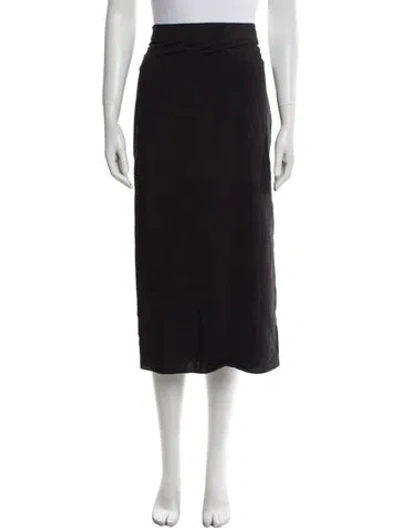 Pre-owned Haight Midi Length Skirt W/ Tags In Black