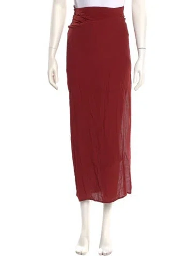 Pre-owned Haight Midi Length Skirt W/ Tags In Red