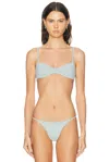 Haight Monica Bikini Top In Blue