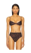 Haight Monica Bikini Top In Tiger