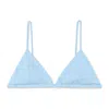 Haight Bia Taping Bikini Top In Celeste Blue
