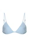 Haight Bia Taping Bikini Top In Blue