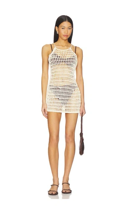 Haight Pipa Knit Dress In White