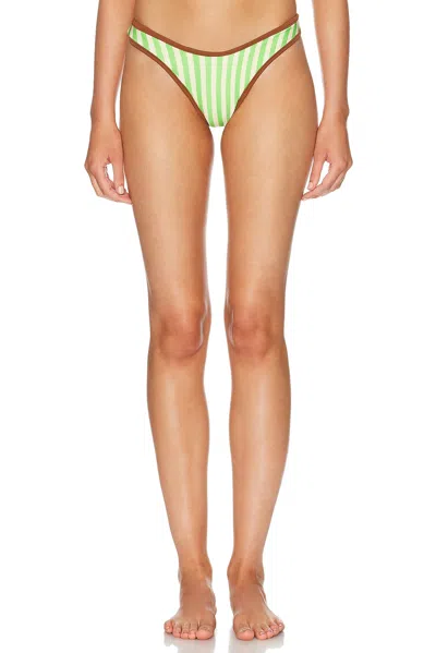 Haight Pipping Leila Bikini Bottom In Metallic