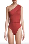 Haight Ribbed Maria Swimsuit In Bordeaux
