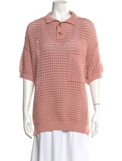 Pre-owned Haight Short Sleeve Polo W/ Tags In Pink