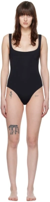 Haight Ssense Exclusive Black Gabi One-piece Swimsuit In 0001 Black