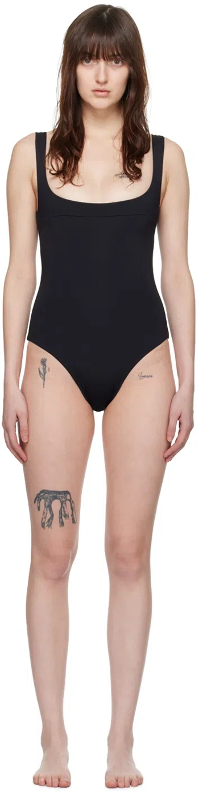 Haight Ssense Exclusive Black Gabi One-piece Swimsuit In 0001 Black