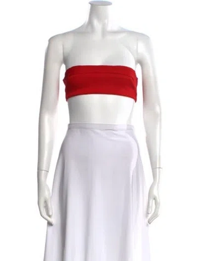 Pre-owned Haight Strapless Crop Top W/ Tags In White