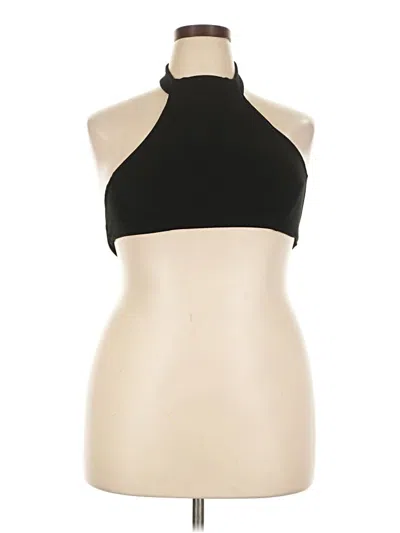 Pre-owned Haight Tank Top Black Halter Neckline Tops