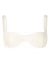 Haight Underwire-cup Ribbed Bikini Top In White